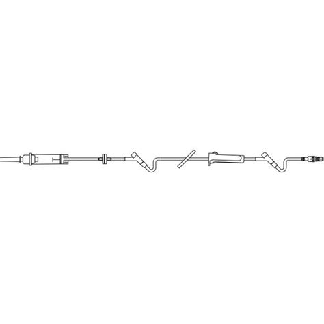 Iv Pump Set Interlink Pump Ports Drops Ml Drip Rate Without