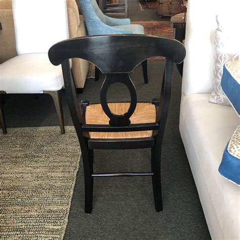 Napoleon Rush Seat Dining Chairs By Pottery Barn Set Of 8 For Sale At 1stdibs Pottery Barn