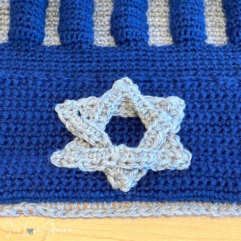 Interactive Hanukkah Menorah Crochet PATTERN Etsy