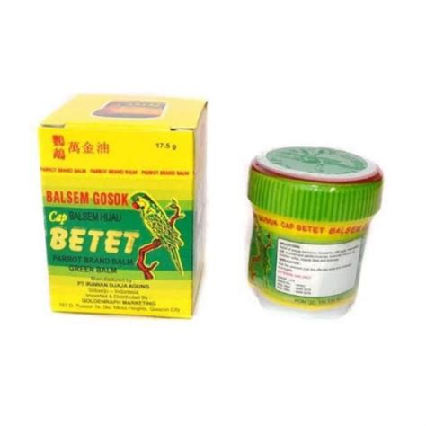 Betet Parrot Brand Balm Green Balm 175g Lazada Ph