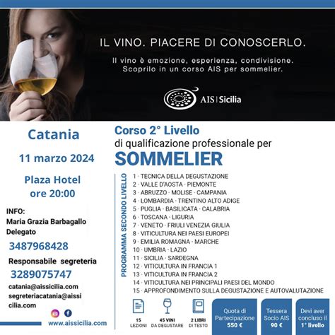 Corso Di Qualificazione Professionale Per Sommelier 2 Livello