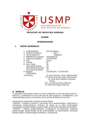 Informe Epidemiolog A Seminario Grupo Eos Epidemiolog A