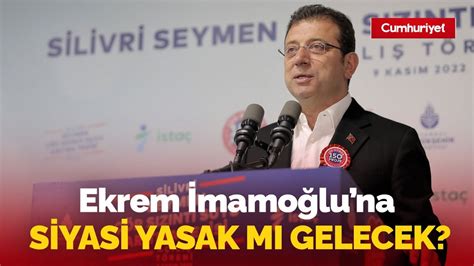 Canli Ekrem Mamo Lu Na Siyasi Yasak M Gelecek Dava Bug N