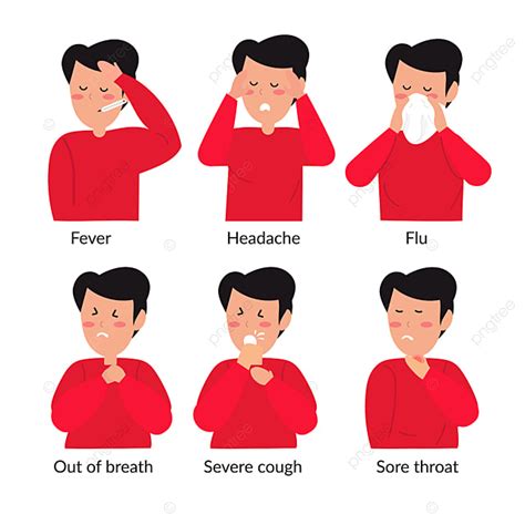 Sick Person Coughing Clipart