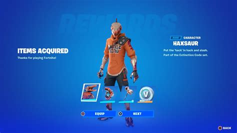 How To Get Extinction Code Starter Pack For Free Fortnite Haxsaur Skin Youtube