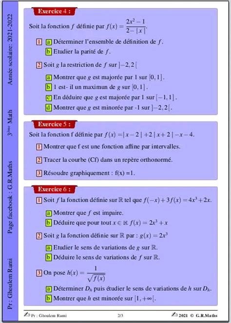 Me Sc Exp Rimentales Math S Rie N G N Ralit S Sur Les Fonctions