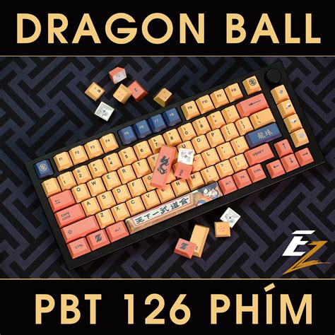 Keycap Cho Bàn Phím Cơ Dragon Ball Cherry Profile 126 Phím EZPC