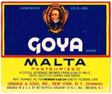 Item 67361 1955 Malta Goya Label