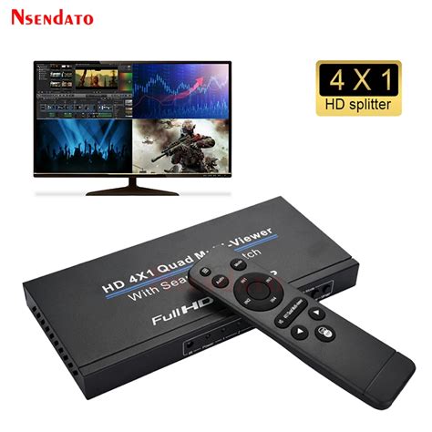 1080p Hdmi Tela Quad Multi Viewer 4x1 Hdmi Divisor 4 Em 1 Para Fora