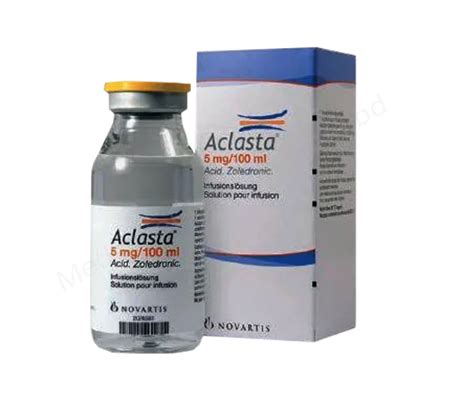 Zoledronic Acid Injection Aclasta 5mg 100ml Rx MEDICINE FOR WORLD