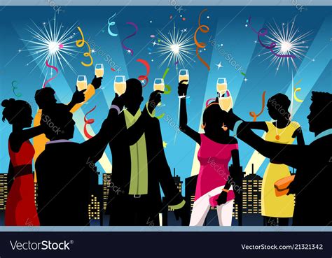 New year celebration party Royalty Free Vector Image