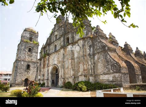 St Augustine Church And Bell Tower Paoay Ilocos Norte Philippines