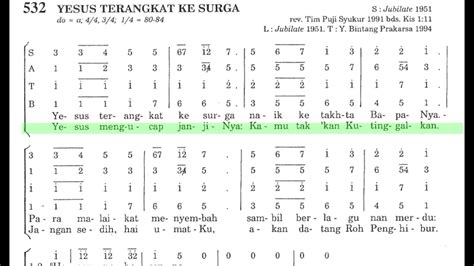 Satb Ps Yesus Terangkat Ke Surga Accordi Chordify