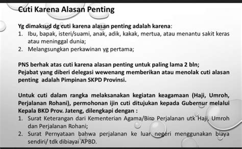 Apakah Cpns Boleh Cuti Alasan Penting RUMAH PENDIDIK