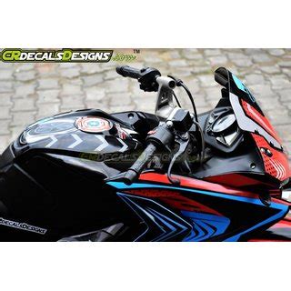 Buy CR Decals Pulsar Rs 200 Custom Decals Wrap Stickers Raw Shark