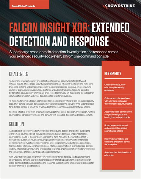 CrowdStrike Falcon® Insight XDR Data sheet | CrowdStrike