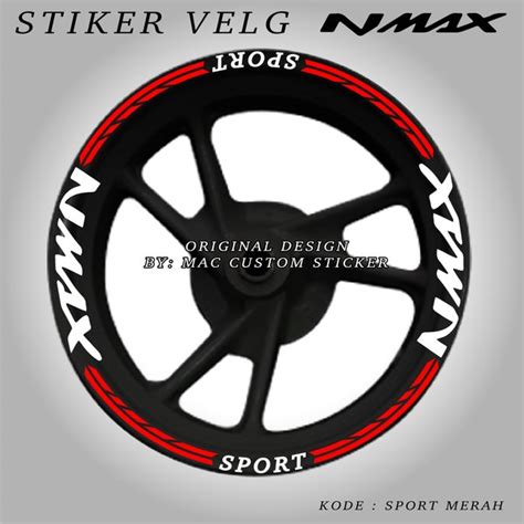 Jual Stiker Velg Rims Sticker Nmax Sport Di Lapak Mac Custom