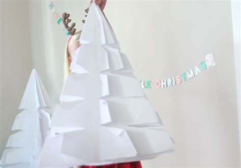 Giant Diy Origami Trees Christmas And Winter Decor Tinselbox