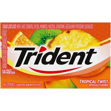 Trident Sugar Free Tropical Twist Crowsnest Candy Company