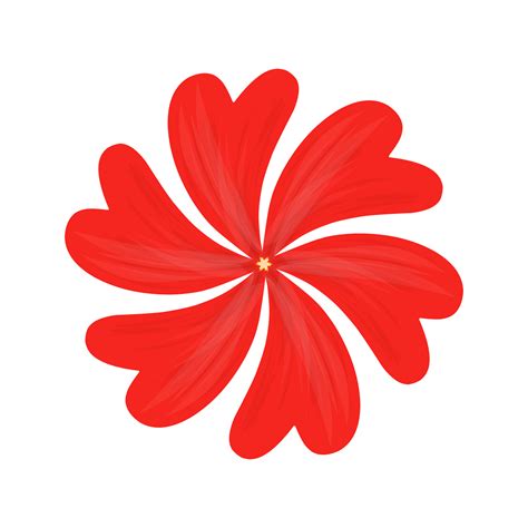 Red Simple Flower 26547993 Png