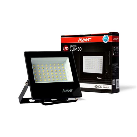 Refletor LED Slim 50W 6500K Avant Em Oferta ALED