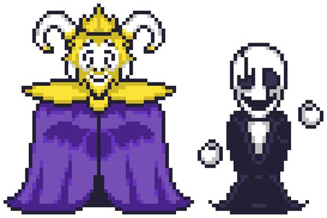 Asgore And Gasters Redrawn Sprites Rundertale