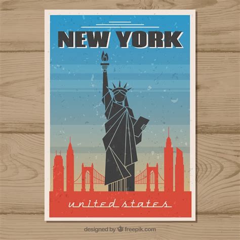 Free Vector | Travel postcard in vintage style