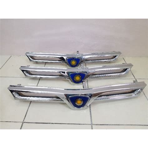 Ready Stock Wira 92 Satria Front Grill Grille Spender Chrome UK