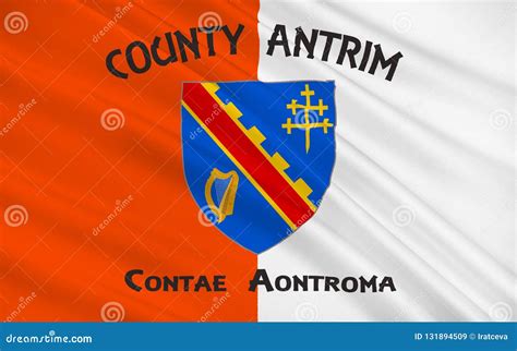 Flag of County Armagh in Ireland Stock Illustration - Illustration of ...