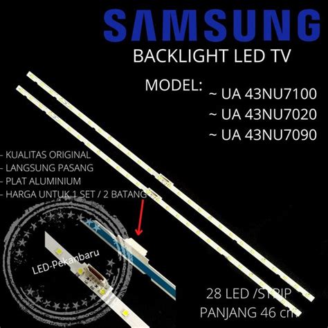 Jual BACKLIGHT LED TV SAMSUNG 43NU UA43NU7100 UA43NU7020 UA43NU7090 BL