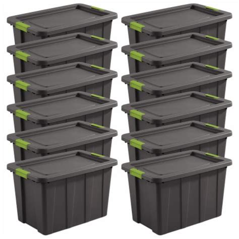 Sterilite Tuff1 Latching 30 Gallon Storage Tote Container With Lid 12