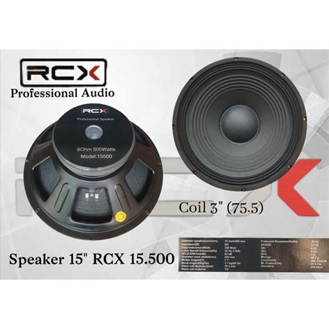 Jual Speaker Rcx Inch Speaker Rcx Spul Inch Speaker Inch