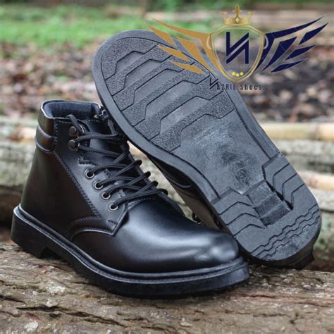 Jual Sepatu Pdh Model Tali Retsleting Sepatu Dinas Tni Porli Polisi