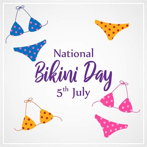 Premium Vector Vector Illustration For National Bikini Day