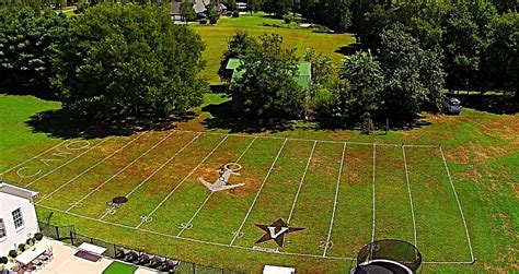 Backyard Football Field | Football field, Field, Backyard