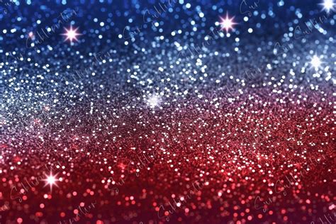 Starry Red White And Blue Glitter Graphic By Sun Sublimation