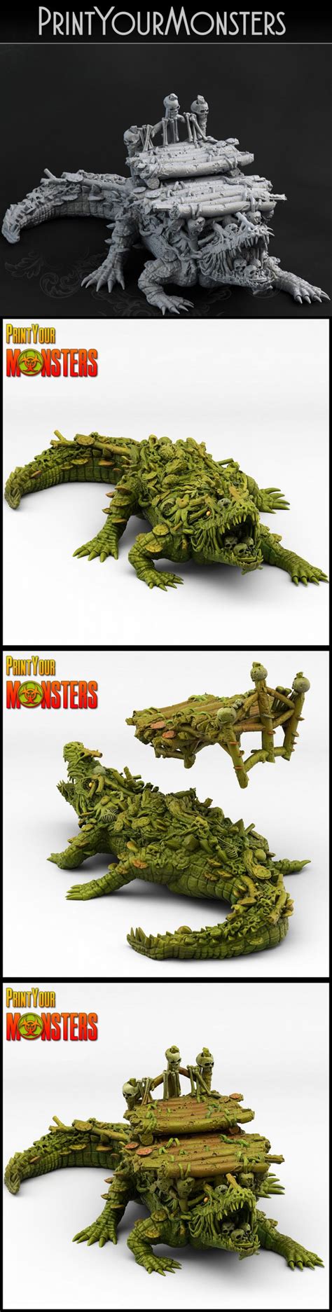 Desire Fx D Models Print Your Monsters Swamp Crocodile D Print