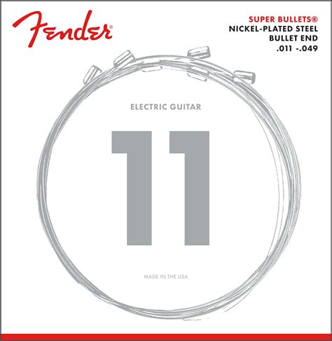 Fender Super Bullet Strings Nickel Plated Steel Bullet End Reverb