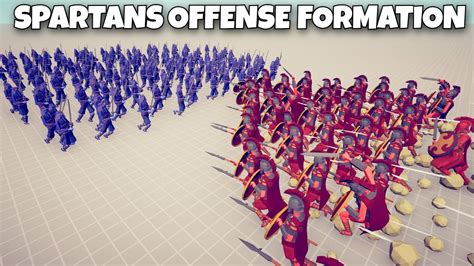 Spartans Offense Formation Vs Every Unit Totally Accurate Battle