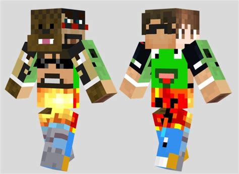 All Of The Popular Minecraft Youtubers In A Skin Minecraft Skins