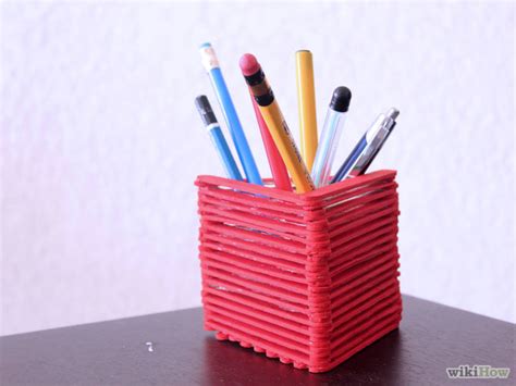 How To Make A Pencil Holder With Popsicle Sticks