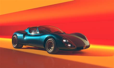 Italian Beauty Alfa Romeo Stradale Gets A Digital Neo Pop Shooting