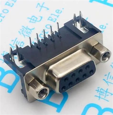 Free Shipping 50pcs DB9 Female Male PCB Mount D Sub 9 Pin PCB Connector