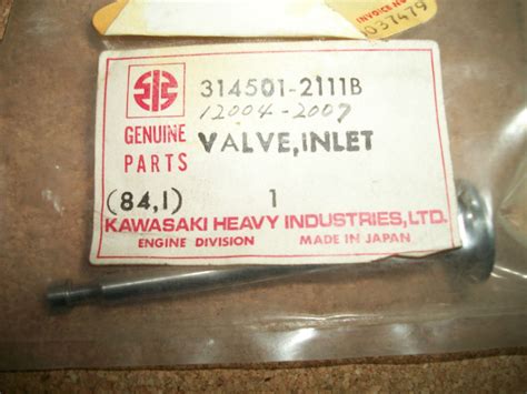 Genuine Kawasaki Intake Valve B For Sale Online Ebay