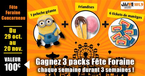 Concours J Aime Radio Gagner Des Packs F Te Foraine Compos De