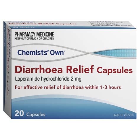 Chemists Own Diarrhoea Relief Capsules Choice Pharmacy