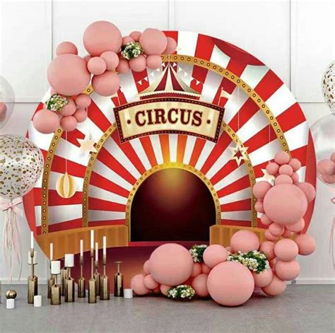 Round Backdrop Cover Circus Circle Photography Backdrop Photo