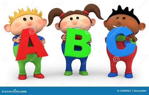 ABC kids stock illustration. Illustration of colored - 24908962