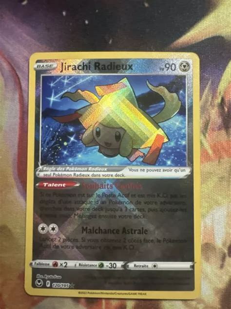 CARTE POKÉMON JIRACHI Radieux 120 195 EB12 Epée Bouclier Tempête