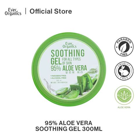 Ever Organics Aloe Vera Soothing Gel Ml Moisturizer Shopee